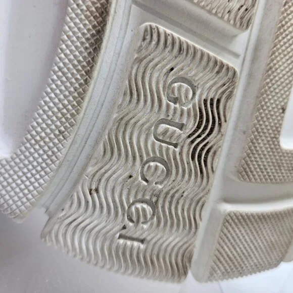 Gucci Journey Flashtrek Crystal Sneakers Jewel Chunky Sole Pink/Yellow/White - Picture 8 of 14